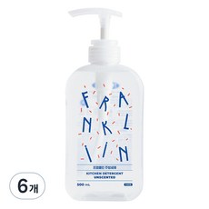 프랭클린 주방세제&젖병세정제, 500ml, 6개