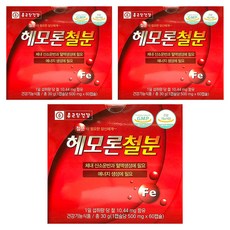 Chong Kun Dang 鍾根堂 血紅素鐵膠囊, 60顆, 3盒