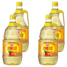 오뚜기 2배 사과식초, 1.8L, 4개