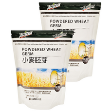 健康時代 小麥胚芽粉 無糖, 450g, 2包