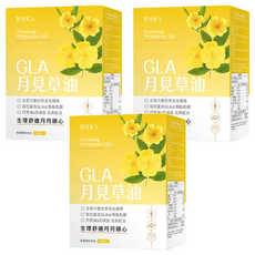 BHK's 月見草油複方 軟膠囊, 60顆, 3盒