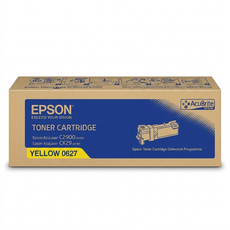 EPSON 原廠碳粉匣列印張數約為2500張 S050627 C2900/CX29適用, 黃色, 1個