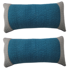 Sarang Yegam 防滑方形生物晶片枕頭, 天藍色