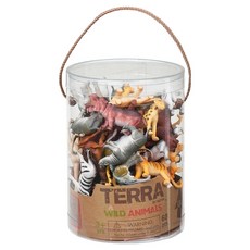 TERRA BY BATTAT 野生動物模型玩具 (60個), 1桶