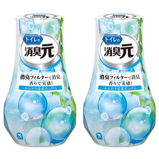 KOBAYASHI 小林製藥 消臭元 浴廁除臭劑 柔和皂香, 400ml, 2瓶