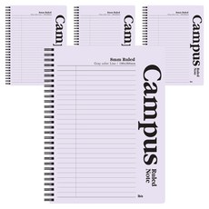 ibis Campus 線圈筆記本, 4個, 紫色