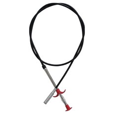 마메 스프링 배수관 집게 클리너 2m, 블랙 + 레드, 1개