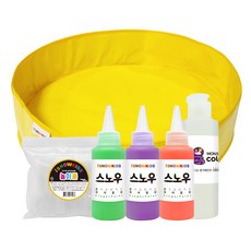 雪孩子怪物油漆套裝, 小墊子+雪地漆70ml b+怪獸漆140ml+花沫（小）