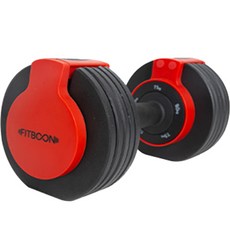 FITBOON 迷你體重控制啞鈴紅色, 11公斤