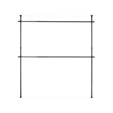 comet 寬固定 2層衣架, 黑色