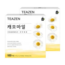 티젠 캐모마일차 티백, 1g, 100개입, 2개