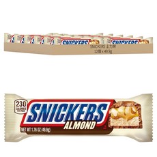 SNICKERS 士力架 杏仁巧克力, 49.9g, 12個