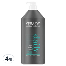 KERASYS 每日頭皮酷涼潤髮乳, 1.5L, 4個