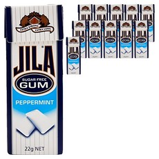 JILA 페퍼민트 껌, 22g, 12개