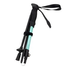 MOBI GARDEN 鋁合金折疊登山杖 A80, 水藍色, 1個