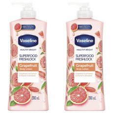 Vaseline 凡士林 Super Food葡萄柚清爽保濕身體乳, 390ml, 2個