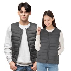 CARET 男女適穿羽絨背心，保暖透氣，易於護理，快乾, S, 灰色