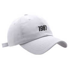 1987款棒球帽 男女均碼, 55~56cm, 白色, 1個