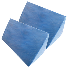 感恩使者 舒適靠枕 變換姿勢 靠墊，適用於長期臥床者，藍色三角型，2個