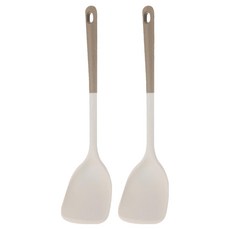 FaSoLa 耐高溫矽膠廚具/鍋鏟, 米白色, 2個