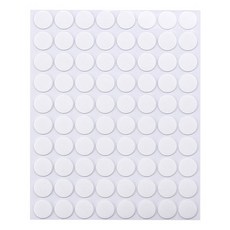 Kohimo高強力圓形雙面膠帶 15mm 4W138 70入, 1個, 透明