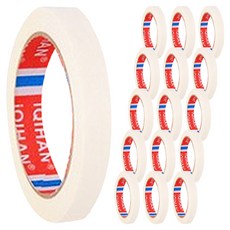 iQIHAN Dada 彩色紙膠帶 白色 15 mm x 20 m, 16個