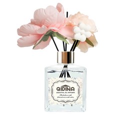 QiMart 花香盛開珪藻土室內香氛擴香瓶, 純棉麝香, 1瓶, 200ml