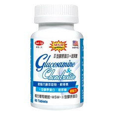 good Life 得意人生 複方葡萄糖胺+MSM+II型膠原蛋白 膜衣錠, 60顆, 1罐