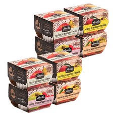 Anela 鮮果泥綜合組, 草莓口味+芒果口味+水蜜桃口味+蘋果水梨口味, 800g, 2組