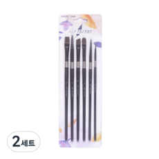 아트시크릿 2420 수채화 아크릴 브러쉬 6p세트, 2R, 8R, 12R 10FB, 10S, 12F, 2세트