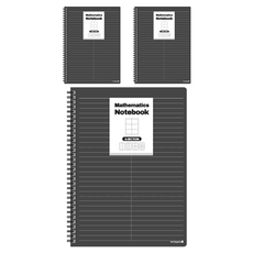 morning glory 4000 PP SP數學筆記本 6格 16開 左翻, 隨機出貨, 3個