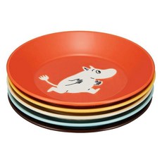 yamaka 山加商店 陶瓷盤5件組 - MOOMIN 慕敏系列 日本產, 5件組(直徑13.5 x 2.5cm), 多色, 1組