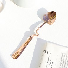 CLEO 優質不銹鋼鈦茶匙 CLD023, 銅金, 1個