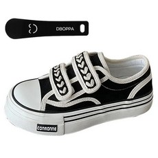 Ttabongoppa 女款可愛愛心魔鬼氈休閒鞋 4cm YY4964