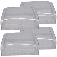 插座防水盒 透明防潑濺 免釘無痕 家用安全防護罩, 4個