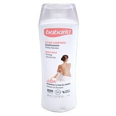 Babaria 透白緊緻蘆薈身體乳, 400ml, 歐洲原裝進口, 含吉拉索蘆薈+問荊+維生素E, 1瓶