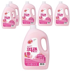 피죤 레귤러 섬유유연제 핑크로즈 본품, 2.9L, 6개