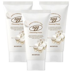 스킨푸드 에그화이트 퍼펙트 포어 클렌징 폼, 150ml, 3개