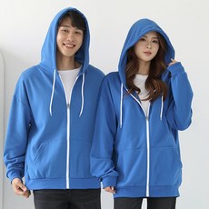 TURNKEY 男女通用 大尺碼 基本款 素色 現代風 連帽拉鍊外套 AJ-1152