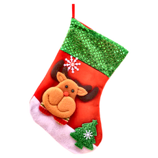 可愛聖誕襪, 大(36 x 23cm), 顏色隨機, 1組