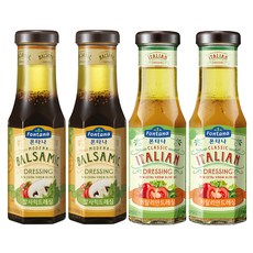 폰타나 이탈리안 드레싱 270g 2p + 발사믹 드레싱 270g 2p, 1세트