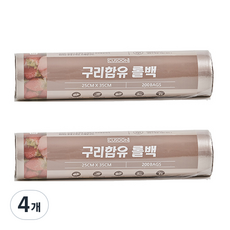 CUSOON 含銅捲筒保鮮袋, 200個, 4個