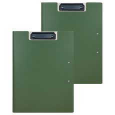 ABEL 力大牌 雙夾 輕量防水丹麥夾 A4, 綠色, 2個