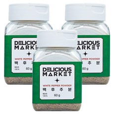 딜리셔스마켓 백후추분 소형, 60g, 3개