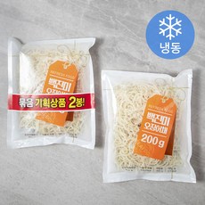백진미 오징어채 (냉동), 200g, 2개