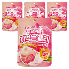 剝皮軟糖 水蜜桃口味, 40g, 4袋
