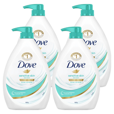 도브 센스티브 스킨 바디워시, 1kg, 4개