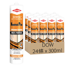 DOW 道康寧 Silicone Sealant NP 矽利康 中性 300ml, 24條