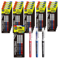 牽牛花 Promahapen 3000 0.38mm 3 件套, 黑色, 藍色, 紅色, 24套