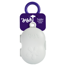 doddL 人體工學兒童學習餐具攜帶盒, 1個, 白色